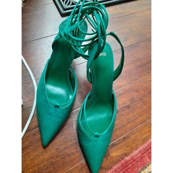 MANGO Lace Up Heels NWT - Picture 11 of 11
